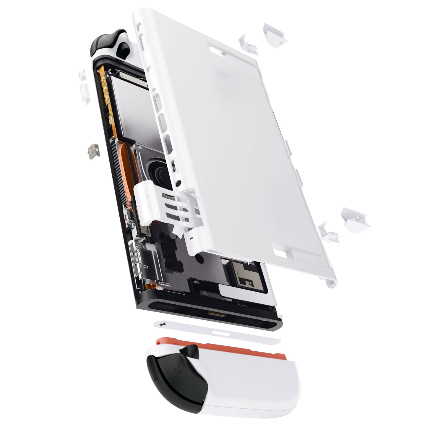 eXtremeRate DIY Replacement Full Set Shells with Buttons for Nintendo Switch 2 - Essence Version - White