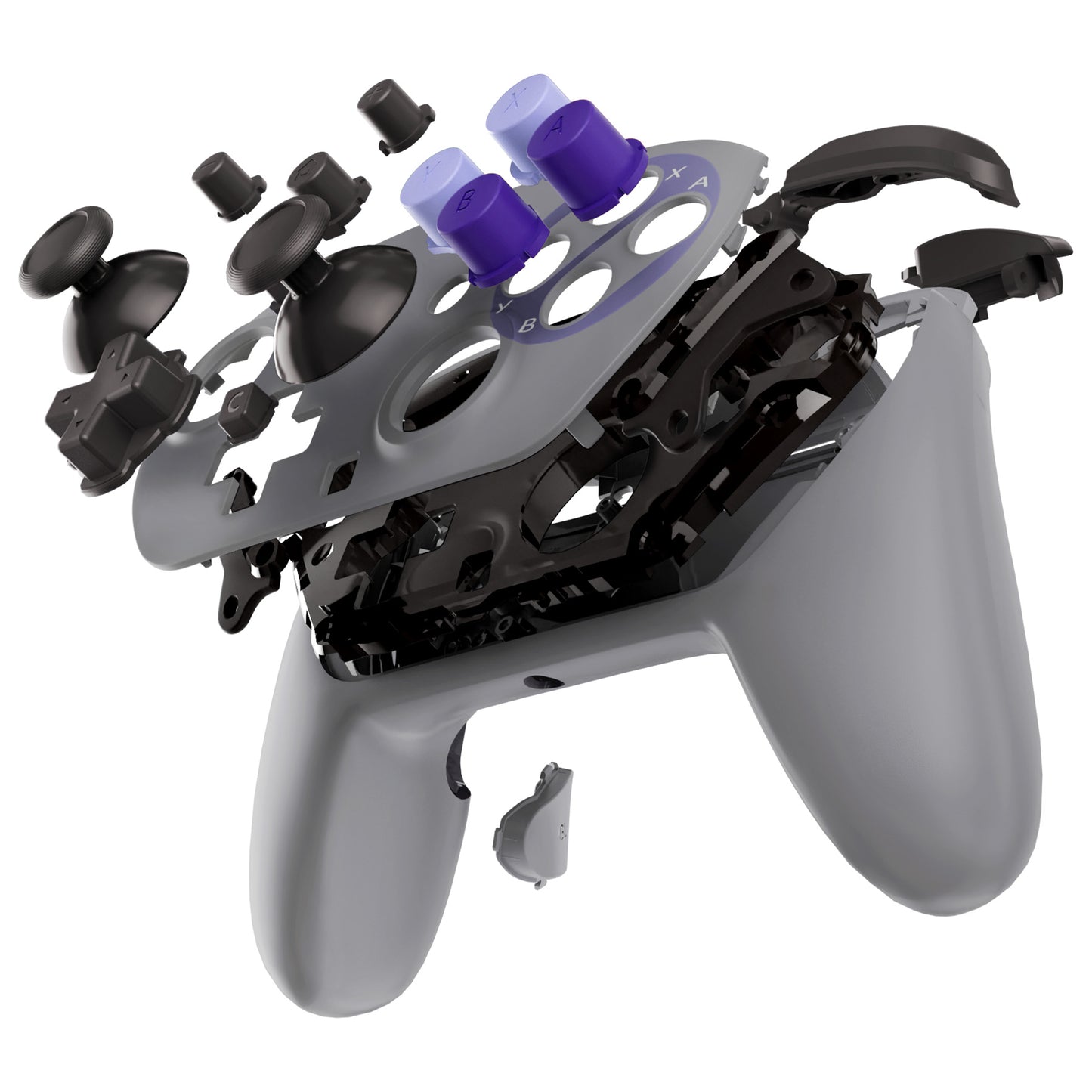 eXtremeRate DIY Replacement Full Set Shells with Buttons for Nintendo Switch 2 Pro Controller - Classic SNES Style