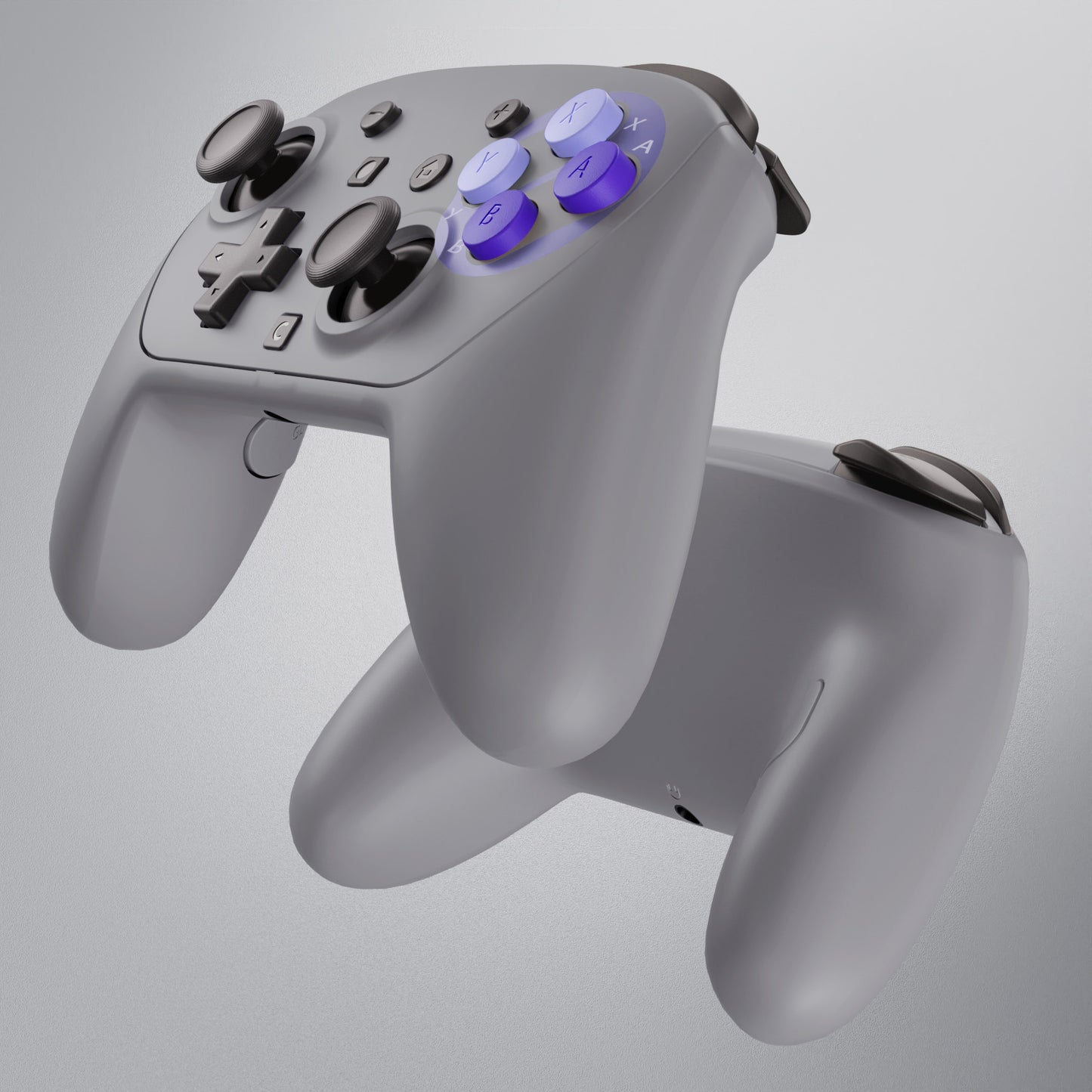 eXtremeRate DIY Replacement Full Set Shells with Buttons for Nintendo Switch 2 Pro Controller - Classic SNES Style