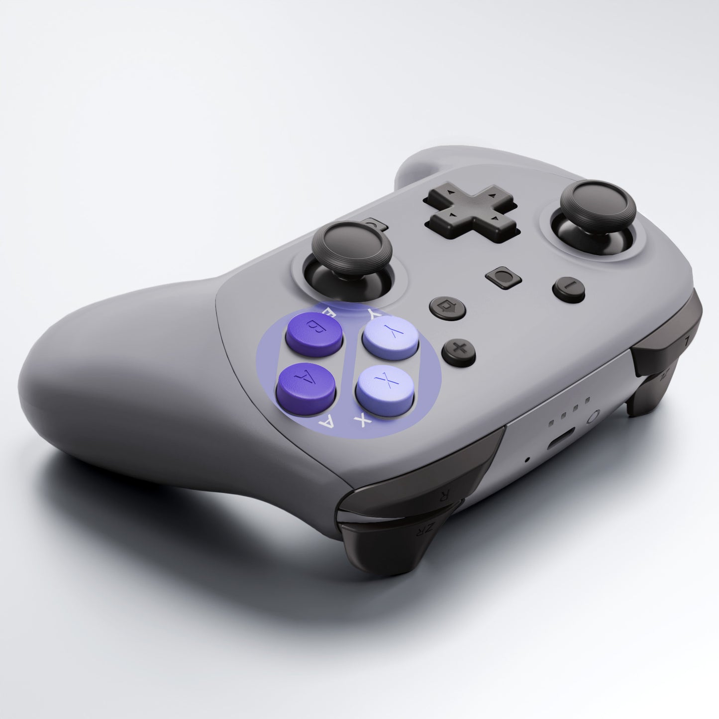 eXtremeRate DIY Replacement Full Set Shells with Buttons for Nintendo Switch 2 Pro Controller - Classic SNES Style