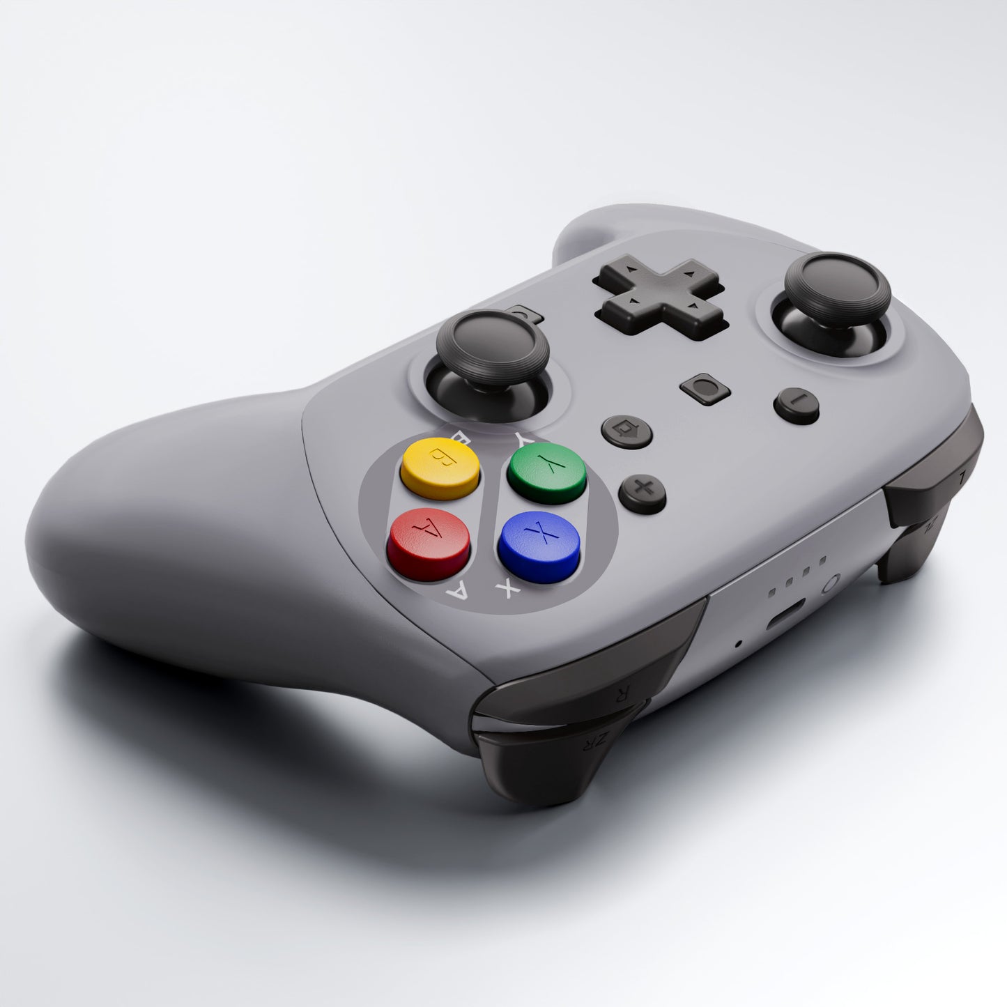 eXtremeRate DIY Replacement Full Set Shells with Buttons for Nintendo Switch 2 Pro Controller - SFC SNES Classic EU