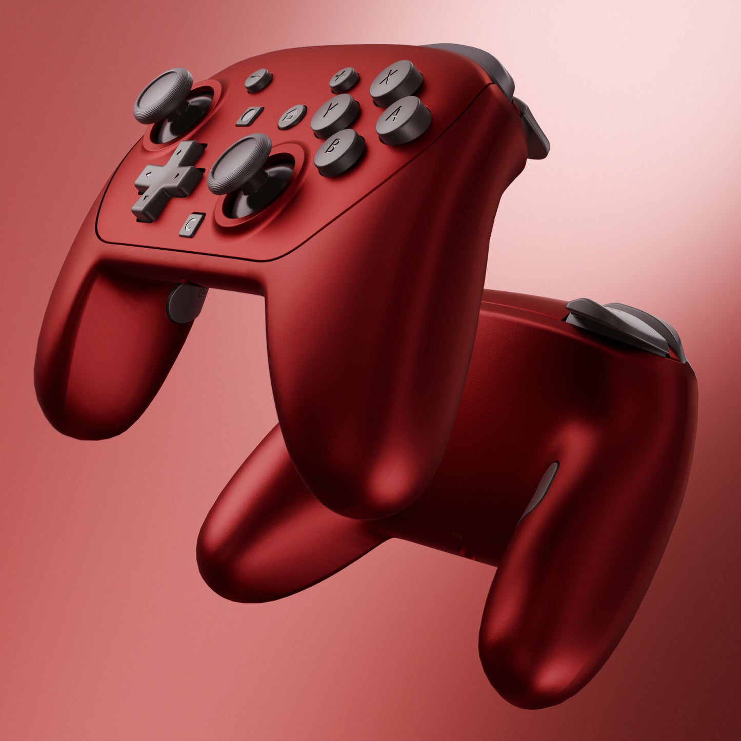 eXtremeRate DIY Replacement Full Set Shells with Buttons for Nintendo Switch 2 Pro Controller - Scarlet Red
