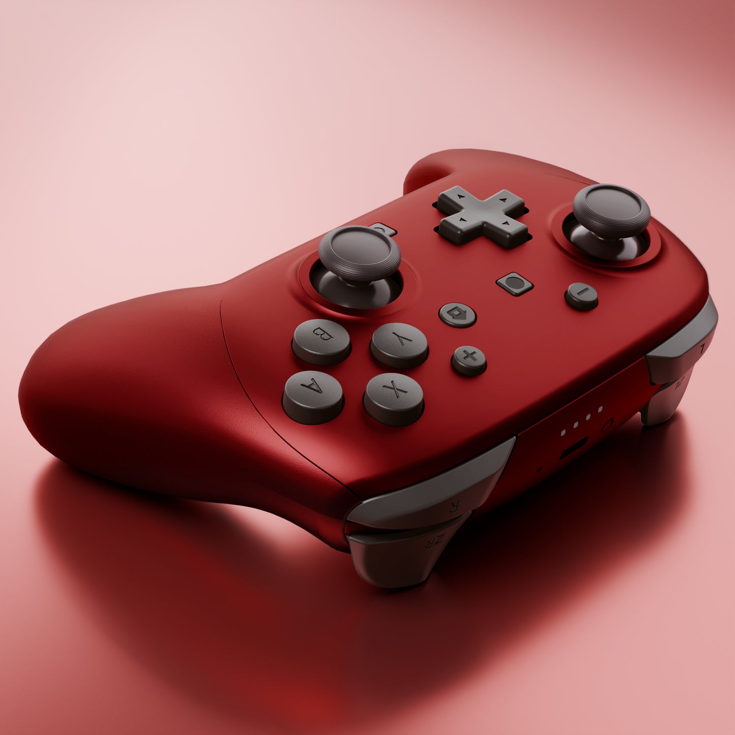 eXtremeRate DIY Replacement Full Set Shells with Buttons for Nintendo Switch 2 Pro Controller - Scarlet Red