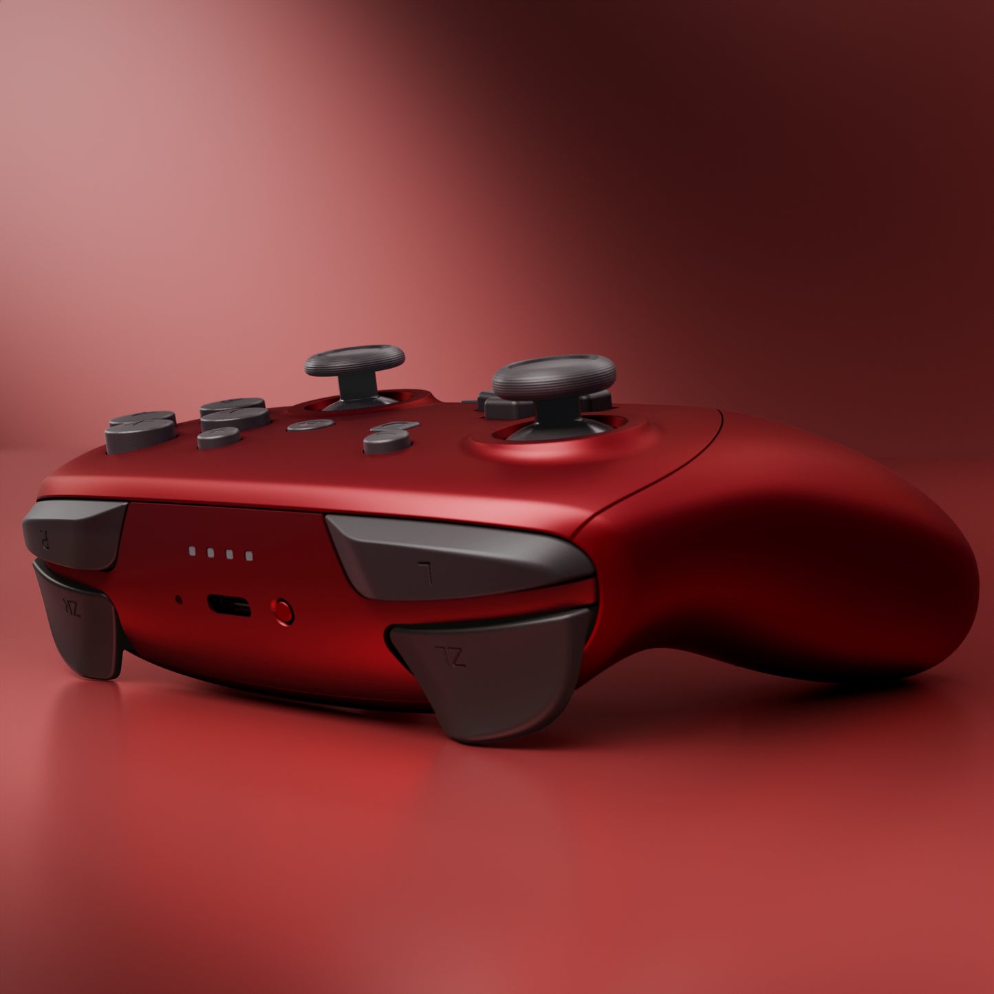 eXtremeRate DIY Replacement Full Set Shells with Buttons for Nintendo Switch 2 Pro Controller - Scarlet Red