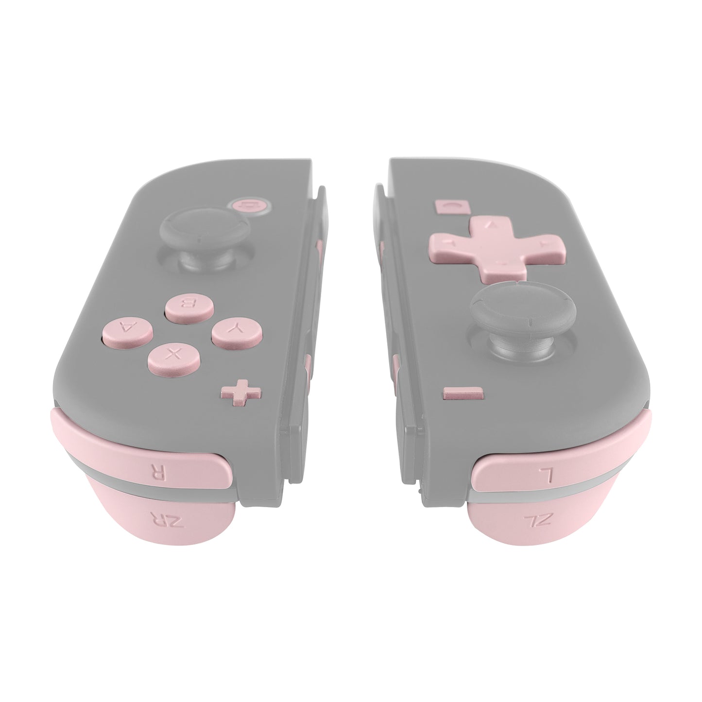 eXtremeRate Dpad Version Replacement Full Set Buttons for Joycon of Switch (D-pad ONLY Fits for eXtremeRate D-pad Shell for Joycon) - Cherry Blossoms Pink