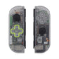 eXtremeRate Dpad Version Replacement Full Set Shell Case with Buttons for Joycon of NS Switch - Transparent Clear