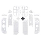 eXtremeRate Dpad Version Replacement Full Set Shell Case with Buttons for Joycon of NS Switch - Transparent Clear