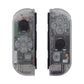 eXtremeRate Dpad Version Replacement Full Set Shell Case with Buttons for Joycon of NS Switch - Transparent Clear