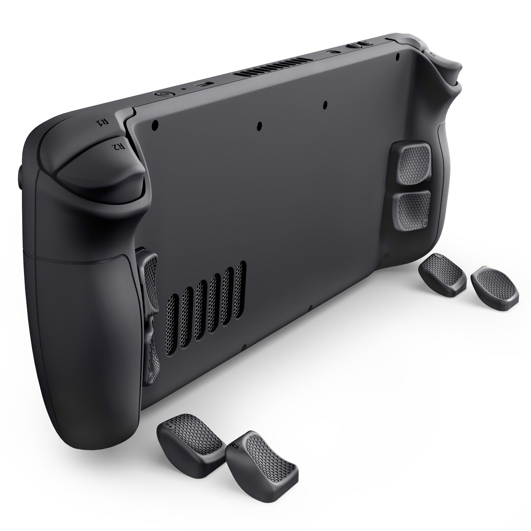 eXtremeRate Interchangeable Back Buttons Bottom Shell for Steam