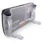 eXtremeRate Interchangeable Back Buttons Bottom Shell for Steam Deck LCD & OLED - with 2 Height Adjustable Buttons - Clear