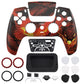 eXtremeRate LUNA Redesigned Replacement Front Shell with Touchpad Compatible with PS5 Controller BDM-010/020/030/040/050/060 - Purgatory Fire Serpent