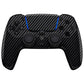 eXtremeRate LUNA Redesigned Replacement Front Shell with Touchpad Compatible with PS5 Controller BDM-010/020/030/040/050 - Graphite Carbon Fiber