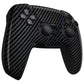 eXtremeRate LUNA Redesigned Replacement Front Shell with Touchpad Compatible with PS5 Controller BDM-010/020/030/040/050 - Graphite Carbon Fiber