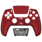 eXtremeRate LUNA Redesigned Replacement Front Shell with Touchpad Compatible with PS5 Controller BDM-010/020/030/040/050/060 - Scarlet Red
