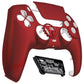 eXtremeRate LUNA Redesigned Replacement Front Shell with Touchpad Compatible with PS5 Controller BDM-010/020/030/040/050/060 - Scarlet Red