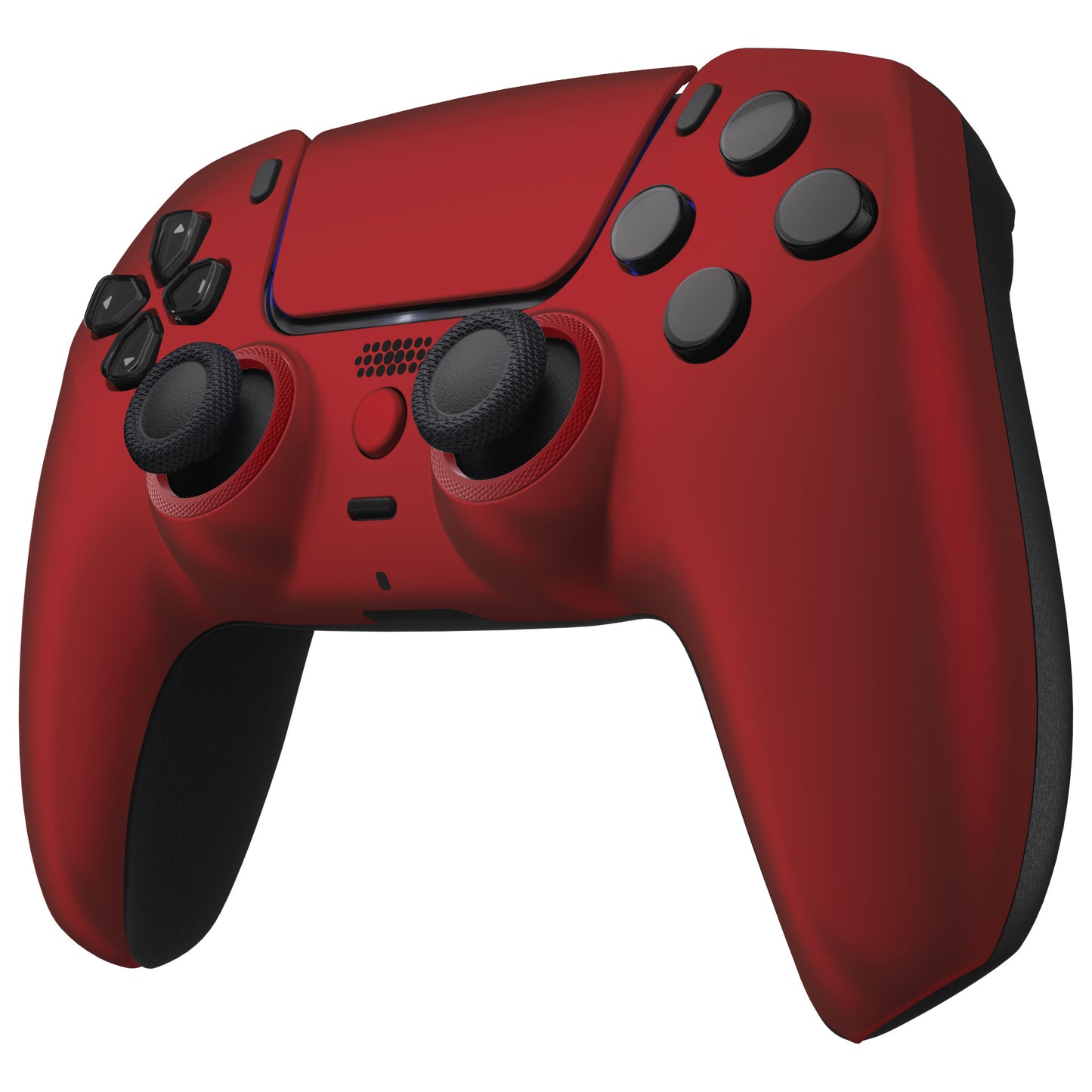 eXtremeRate LUNA Redesigned Replacement Front Shell with Touchpad Compatible with PS5 Controller BDM-010/020/030/040/050/060 - Scarlet Red