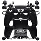 eXtremeRate LUNA Redesigned Replacement Full Set Shells with Buttons Compatible with PS5 Controller BDM-030/040/050/060 - Black