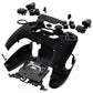 eXtremeRate LUNA Redesigned Replacement Full Set Shells with Buttons Compatible with PS5 Controller BDM-030/040/050/060 - Black