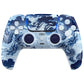 eXtremeRate LUNA Redesigned Replacement Full Set Shells with Buttons Compatible with PS5 Controller BDM-030/040/050 - Porcelain Dragon