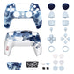 eXtremeRate LUNA Redesigned Replacement Full Set Shells with Buttons Compatible with PS5 Controller BDM-030/040/050 - Porcelain Dragon