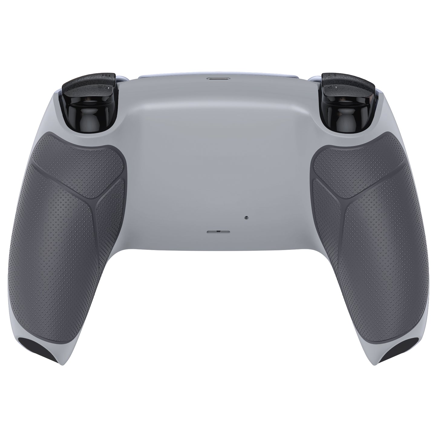 eXtremeRate Performance Grip Replacement Back Housing Bottom Shell Compatible with PS5 Controller BDM-010/020/030/040/050 - Rubberized New Hope Gray & Classic Gray