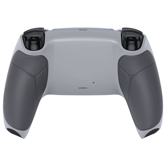 eXtremeRate Performance Grip Replacement Back Housing Bottom Shell Compatible with PS5 Controller BDM-010/020/030/040/050 - Rubberized New Hope Gray & Classic Gray