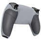 eXtremeRate Performance Grip Replacement Back Housing Bottom Shell Compatible with PS5 Controller BDM-010/020/030/040/050 - Rubberized New Hope Gray & Classic Gray