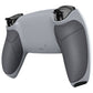 eXtremeRate Performance Grip Replacement Back Housing Bottom Shell Compatible with PS5 Controller BDM-010/020/030/040/050 - Rubberized New Hope Gray & Classic Gray