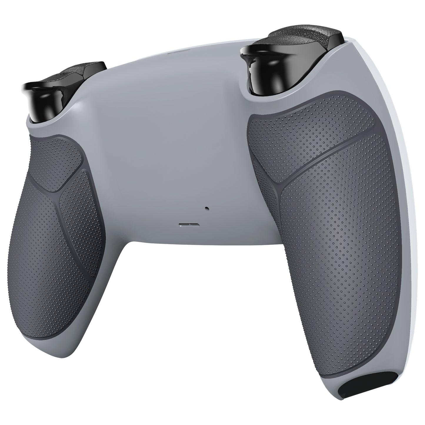 eXtremeRate Performance Grip Replacement Back Housing Bottom Shell Compatible with PS5 Controller BDM-010/020/030/040/050 - Rubberized New Hope Gray & Classic Gray