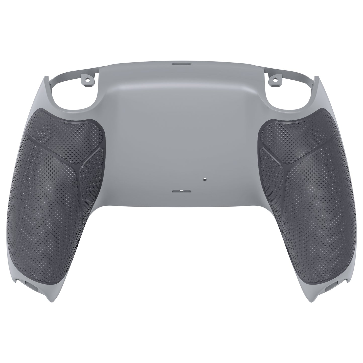 eXtremeRate Performance Grip Replacement Back Housing Bottom Shell Compatible with PS5 Controller BDM-010/020/030/040/050 - Rubberized New Hope Gray & Classic Gray