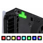 eXtremeRate RGB RAINBOW Logo LED Kit for PS5 Slim/Pro Disc & Digital Console - 7 Colors 40 Effects