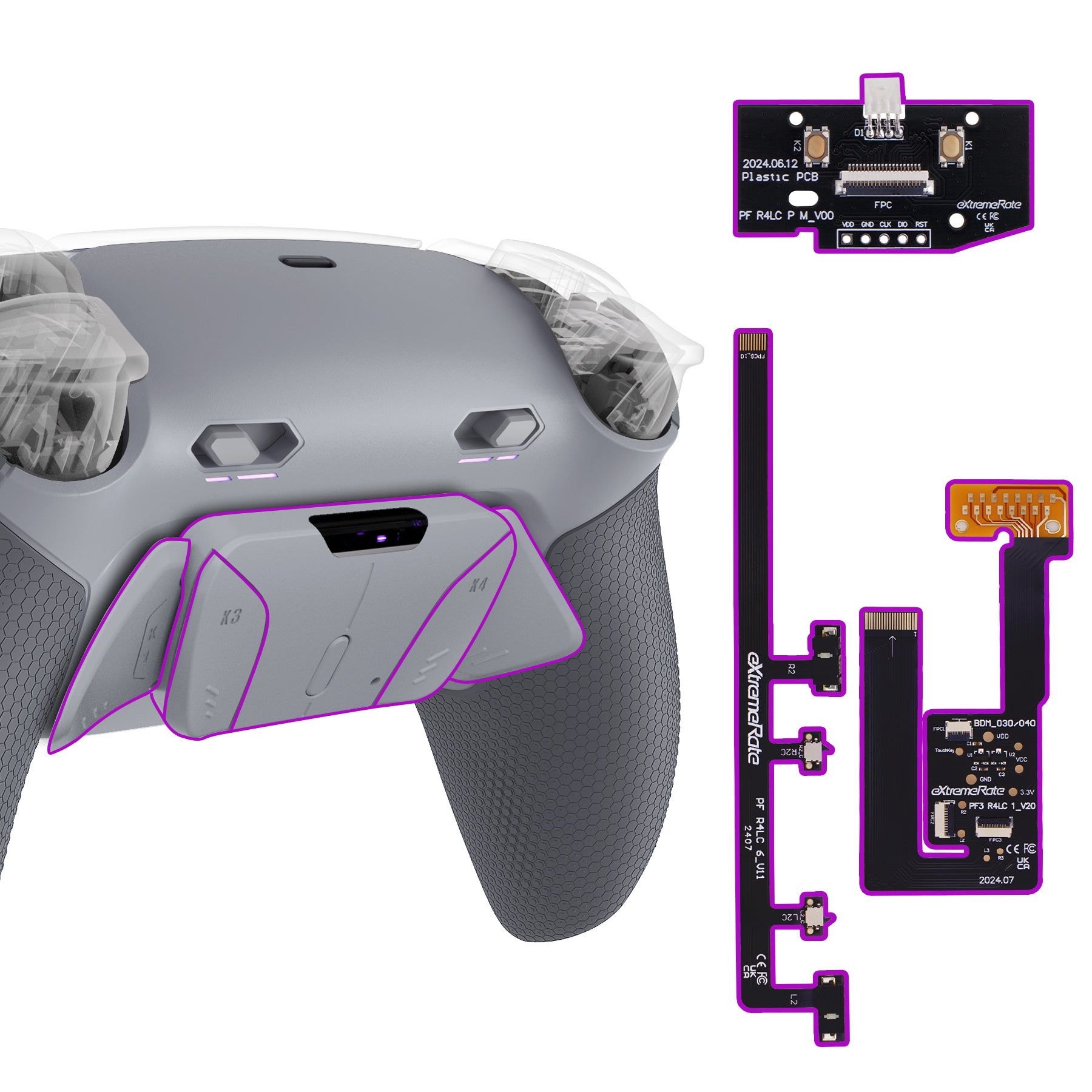RISE4 Plus MAX Back Paddles Kit for PS5 Controller BDM-030/040/050 ...