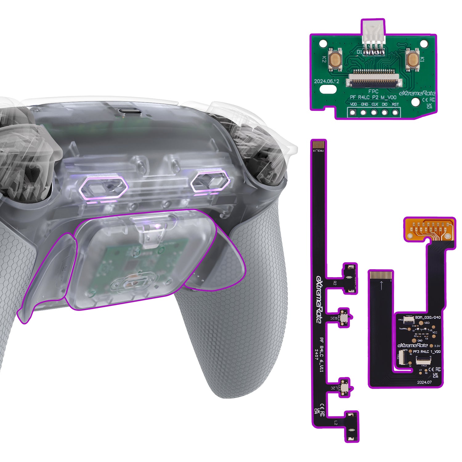 RISE Plus MAX Back Paddles Kit for PS5 Controller BDM-030/040/050