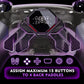 eXtremeRate Real Metal Buttons (RMB) Version SPARK Back Paddles Kit for PS5 Controller BDM-030/040/050/060 - Clear & Black