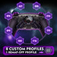 eXtremeRate Real Metal Buttons (RMB) Version SPARK Back Paddles Kit for PS5 Controller BDM-030/040/050/060 - Clear & Black