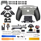 eXtremeRate Real Metal Buttons (RMB) Version SPARK Back Paddles Kit for PS5 Controller BDM-030/040/050/060 - Clear & Black