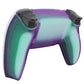 eXtremeRate Replacement Back Housing Bottom Shell Compatible with PS5 Controller BDM-010/020/030/040/050 - Chameleon Green Purple Glossy