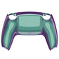 eXtremeRate Replacement Back Housing Bottom Shell Compatible with PS5 Controller BDM-010/020/030/040/050 - Chameleon Green Purple Glossy