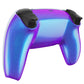 eXtremeRate Replacement Back Housing Bottom Shell Compatible with PS5 Controller BDM-010/020/030/040/050 - Chameleon Purple Blue Glossy