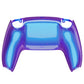 eXtremeRate Replacement Back Housing Bottom Shell Compatible with PS5 Controller BDM-010/020/030/040/050 - Chameleon Purple Blue Glossy
