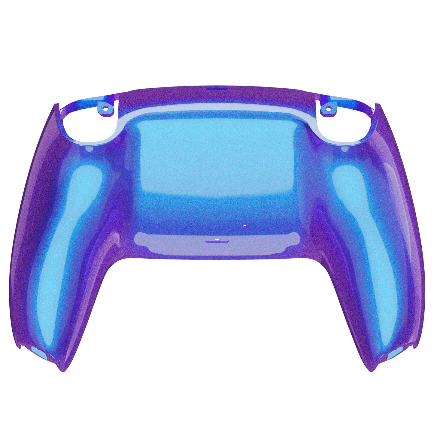eXtremeRate Replacement Back Housing Bottom Shell Compatible with PS5 Controller BDM-010/020/030/040/050 - Chameleon Purple Blue Glossy