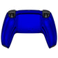 eXtremeRate Replacement Back Housing Bottom Shell Compatible with PS5 Controller BDM-010/020/030/040/050 - Chrome Blue Glossy