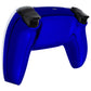 eXtremeRate Replacement Back Housing Bottom Shell Compatible with PS5 Controller BDM-010/020/030/040/050 - Chrome Blue Glossy