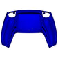eXtremeRate Replacement Back Housing Bottom Shell Compatible with PS5 Controller BDM-010/020/030/040/050 - Chrome Blue Glossy