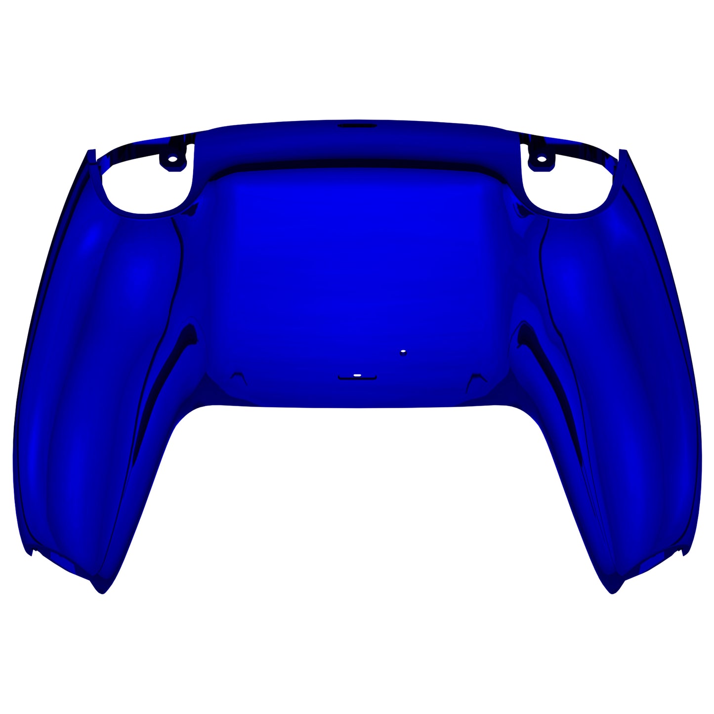 eXtremeRate Replacement Back Housing Bottom Shell Compatible with PS5 Controller BDM-010/020/030/040/050 - Chrome Blue Glossy