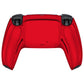 eXtremeRate Replacement Back Housing Bottom Shell Compatible with PS5 Controller BDM-010/020/030/040/050 - Chrome Red Glossy