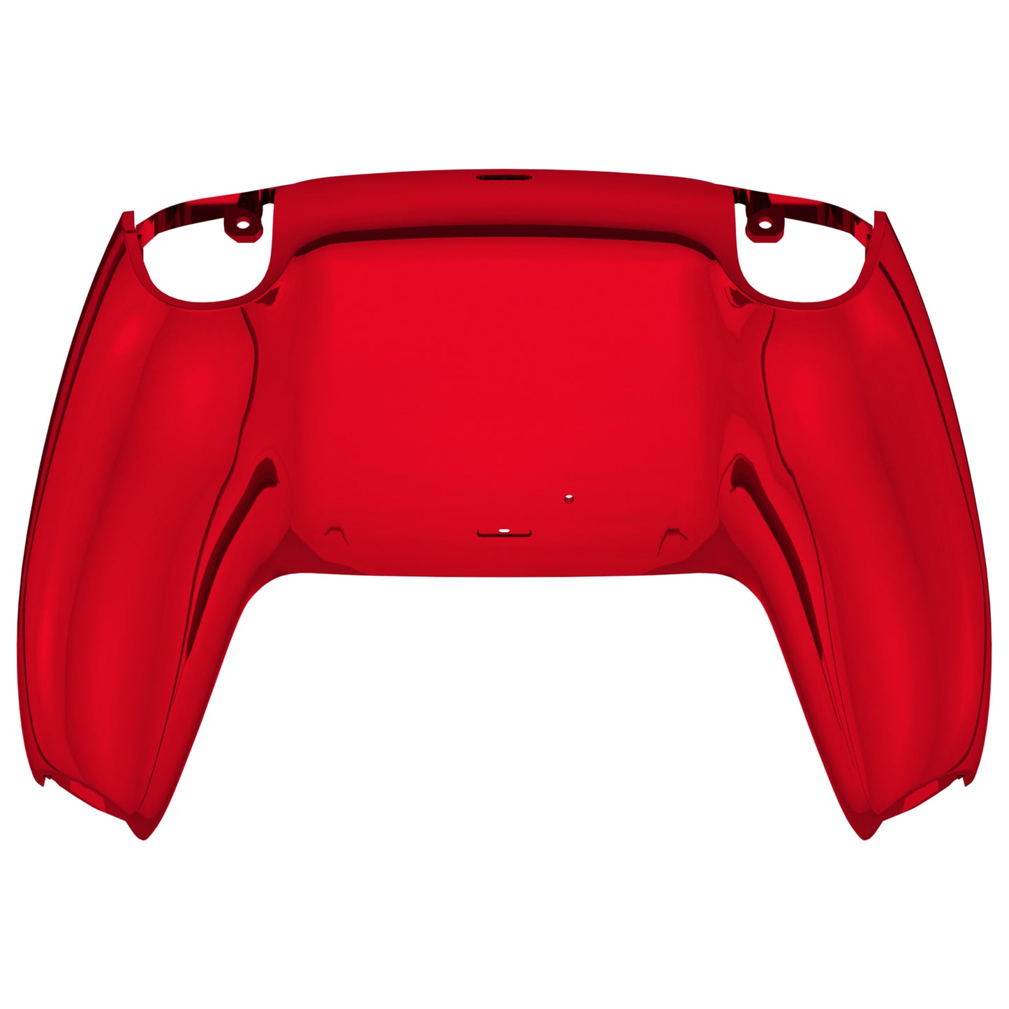 eXtremeRate Replacement Back Housing Bottom Shell Compatible with PS5 Controller BDM-010/020/030/040/050 - Chrome Red Glossy