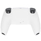 eXtremeRate Replacement Back Housing Bottom Shell Compatible with PS5 Controller BDM-010/020/030/040/050 - White