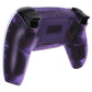 eXtremeRate Replacement Back Housing Bottom Shell Compatible with PS5 Controller BDM-010/020/030/040/050 - Clear Atomic Purple