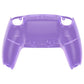 eXtremeRate Replacement Back Housing Bottom Shell Compatible with PS5 Controller BDM-010/020/030/040/050 - Clear Atomic Purple